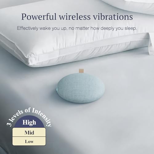 ANJANK Super Loud Alarm Clock with Wireless Bed Shaker, Vibrating Dual Alarm with Light Wake Up for Heavy Sleepers & Hearing Impaired, 9-Color Night Light, 8 Sounds, 0-100% Dimmer, USB Charger - Image 3