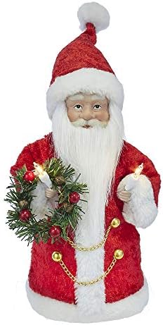 Kurt Adler 10-Inch UL 10-Light Santa Treetop - Image 2