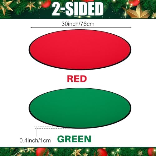 Hortsun 360-degree Rotating Christmas Tree Stand with 30' Reversible Mat for Tree up to 7.5ft, Spinning Christmas Trees Stand with 2 Settings Trunk Diameter and One Built-in Electrical Outlet - Image 3