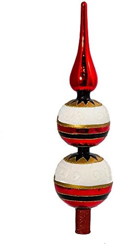 Kurt Adler Un-Lit Glass Nutcracker Finial Treetop - Image 3