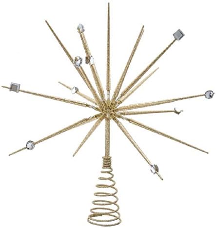 Kurt S. Adler 14.8-Inch Gold Starburst Throng Treetop by KurtSAdler