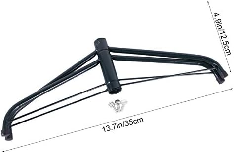 STOBAZA Artificial Tree Stand 45cm Metal Base for Christmas Trees Portable and Sturdy Black - Image 2