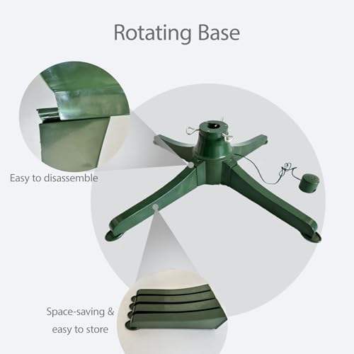 360-Degree Rotating Christmas Tree Stand for 7ft Artificial Tree. - Image 5