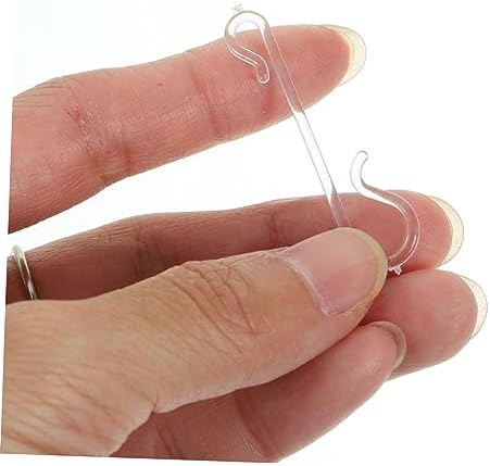 KOMBIUDA 100pcs Xmas Ball Hooks Transparent Type Christmas Tree Ornament Hangers for Easy Decorating for Wreaths Garlands and Holiday Parties - Image 4