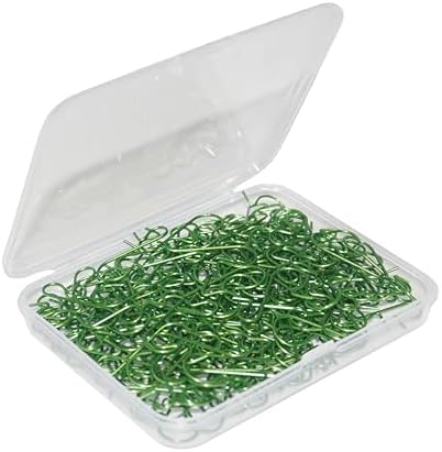 120Pack Christmas Ornament Hooks Easter Egg Hook Metal Wire Hooks S-Shaped Hangers with Storage Box for Xmas Tree Decorations (Green) - Image 2
