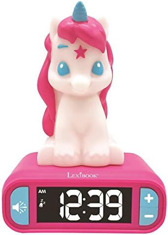 LEXiBOOK, Unicorn Nightlight Alarm Clock, RL800UNI by Lexibook