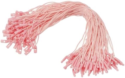 PATIKIL Christmas Ornament Hooks, 100 Pcs LED String Light Hanging Cable Holiday Decor Gift Tag Hanger with Snap Lock for Valentine's Halloween, Pink by PATIKIL