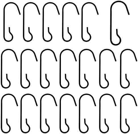 Ornament Hook 100PCS Black Christmas Ornament Hooks Bendable Metal Wire Hanging Hooks for Christmas Tree Halloween Party Ball Decor, Christmas Ornament Hangers - Image 2