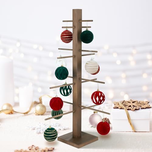 32 Inch Christmas Ornament Display Tree Centerpieces for Tables Ornament Tree Stand Holder Tabletop Artificial Tree for Wedding Anniversary Birthday Farmhouse Party Home Decor by Unknown