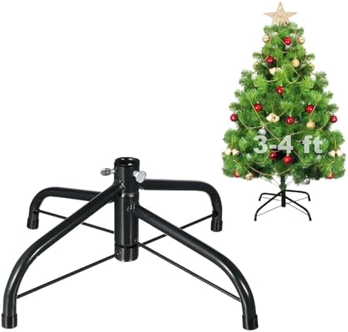 DOITOOL Metal Christmas Tree Stand Base, Artificial Christmas Tree Stand Replacement for Artificial Trees (Black???0.7 in Diameter by DOITOOL