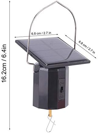 Rotating Solar Motor, Hanging Ornament Spinner with Hook for Lightweight Decoration - Image 2