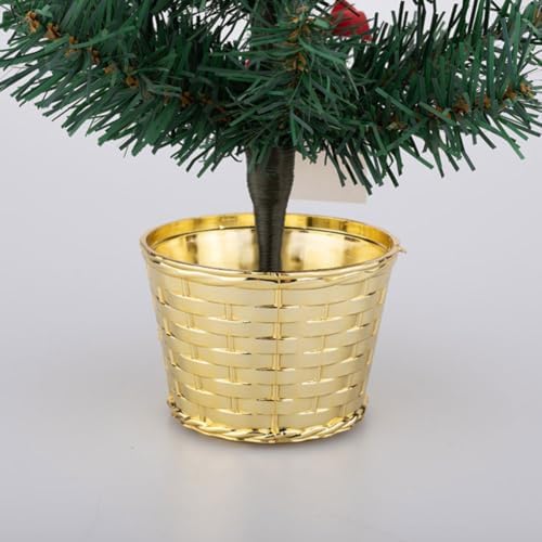 Ipetboom 6pcs Desktop Christmas Tree Stand with Plastic Base for Mini Trees - Image 5