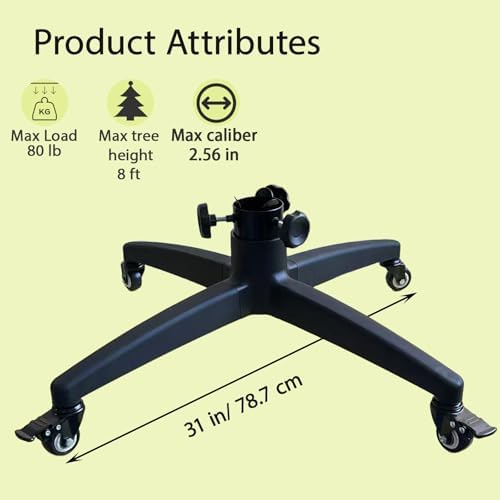 Rolling Christmas Tree Stand Fits 9 ft Artificial Christmas Trees - Image 2
