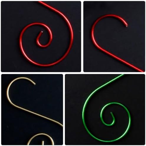 NUOBESTY 80pcs Christmas Metal S Shape Hook for Ornament Hanging, Simple - Image 4