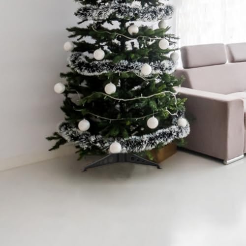 Milisten 6pcs Plastic Xmas Tree Bases Xmas Tree Holders for Christmas Decoration Fixing Tools Lightweight Dark Green Fixators - Image 2