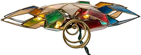 Kurt Adler 10-Light Multi-Color Capiz Star Tree Topper - Image 6