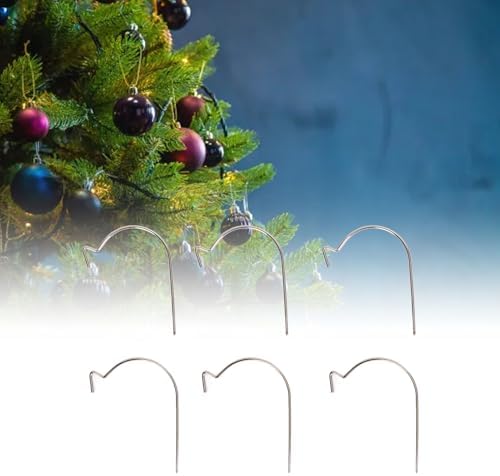 50Pcs Stainless Steel Christmas Ornament Hooks - Image 3
