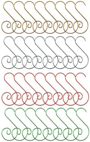 80pcs Christmas Ornament Hanger Metal Hook for Tree Garland Hanging by Unknown