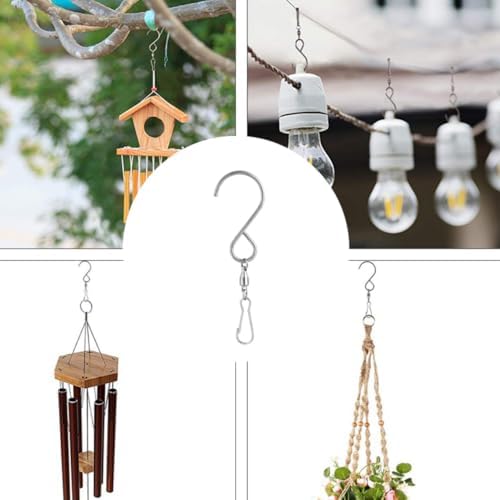 10 Pcs Stainless Steel Swivel Hook Clips for Wind Chimes - Image 3