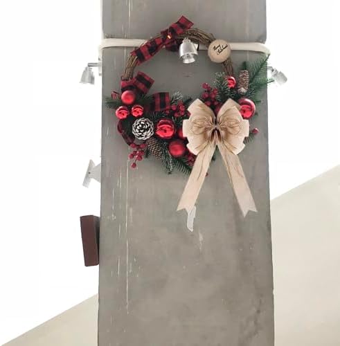 Burlap Wreaths Bows Large Jute Door Bows Christmas Tree Topper for Wedding Holiday Birthday Decoration - Image 4