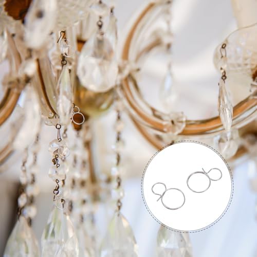 SOLUSTRE 100pcs Figure 8 Stainless Steel Chandelier Hook Pins - Image 6