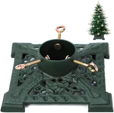 Huwena Christmas Tree Stands, Green, 11.42''x11.42''x3.74'', Elegant by Huwena