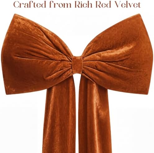 Knitgrip Extra Large Velvet Christmas Tree Topper Bow, Khaki, 118 Inch - Image 3