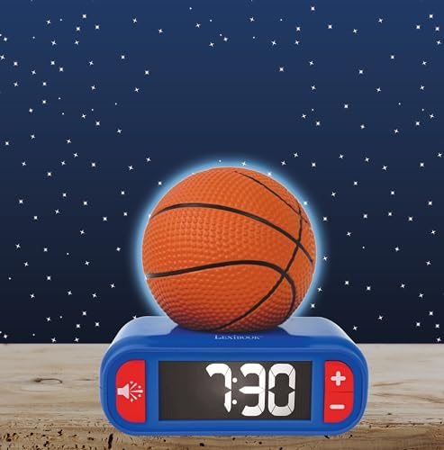 LEXiBOOK, Basketball Nightlight Alarm Clock, RL800BA - Image 3