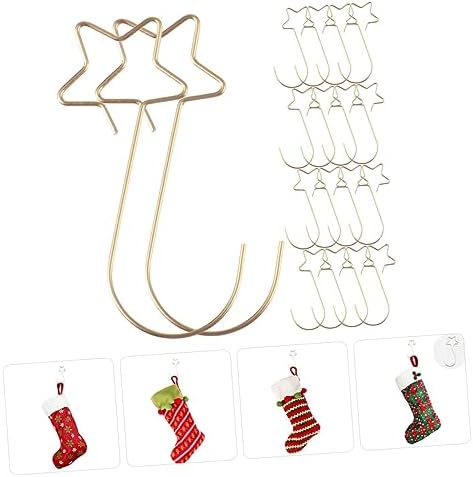 100pcs Flexible Christmas Ornament Hooks Star-Shaped Hangers for Baubles Wreaths and Stockings for Holiday Decoration and Everyday Use - Image 5