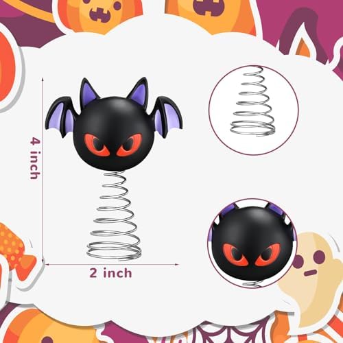Queekay Halloween Bat Tree Topper, 4 Inch Mini Tree Ornament - Image 2