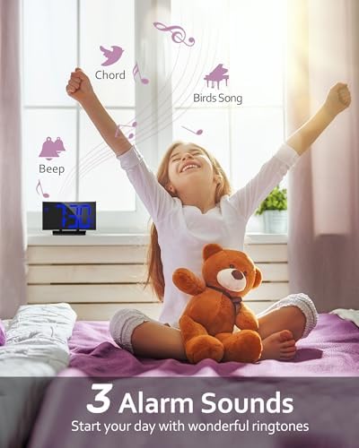 GOLOZA Digital Alarm Clock for Bedrooms, Digital Clock for Kids - Image 3