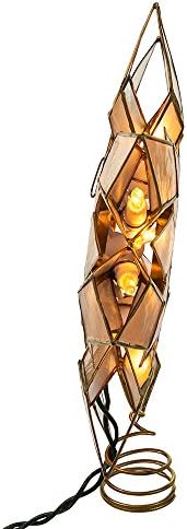 Kurt Adler UL 10L Capiz Clear Star Treetop - Image 5