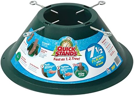 Quick Stands 7.5 Poly Tree Stand - Fast Setup - Holds 7.5' Tree with 4" Trunk - Holds 1.5 Quarts by EmscoGroup