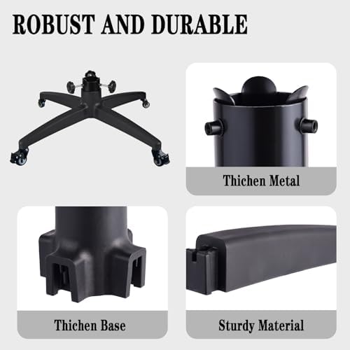 Rolling Christmas Tree Stand,Suitable for Artificial Christmas Tree - Image 5