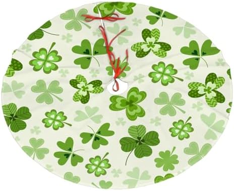 St. Patrick's Day Christmas Tree Skirt 36" for Xmas Halloween New Year Holiday Party Home Tree Mat Decor Ornaments Decoration by Majoug