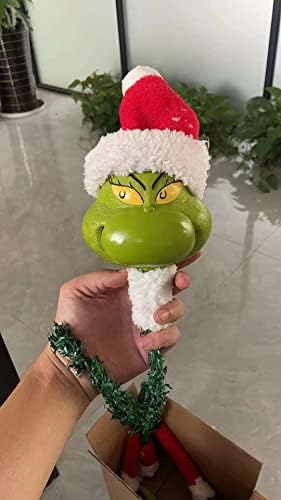 Christmas Tree Decoration, Elf Head, Arms and Legs for Christmas Tree, Stole Christmas Elf Stuffed Stuck Tree Topper Garland Ornaments (A) - Image 2