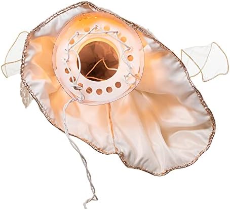 Kurt Adler 16-Inch White/Rose Gold Black Angel Tree Topper - Image 6