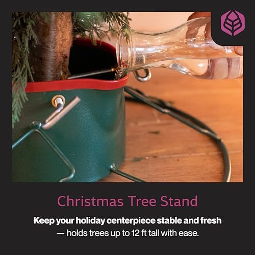 Yard Butler Christmas Tree Stand for 6-11' Trees, EZ Spout, Green - Image 2