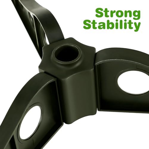 BESPORTBLE Christmas Tree Stand Plastic Folding Christmas Tree Base Artificial Base Stand 1Pc (Green) - Image 5