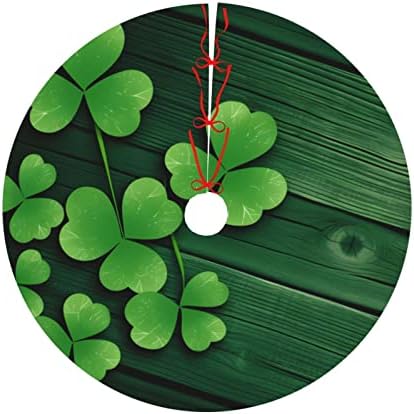 St Patrick's Day Tree Skirts Xmas Ornaments, Festival Tree Mat for Christmas Party Holiday All Occasions 48" - Image 3