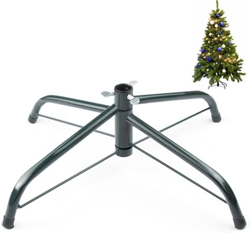 16 Inch Metal Christmas Tree Stand for 4 to 6ft Christmas Trees, Heavy Duty Folding Christmas Tree Stand, Universal Artificial Christmas Tree Stand Replacement by MNKXL