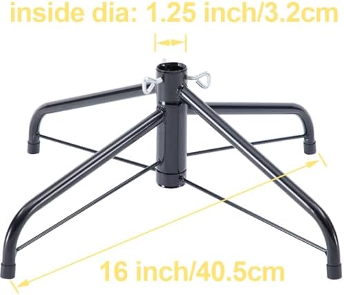 Artificial Christmas Tree Stand for 4 to 6 Foot Trees ,Fits 1.0-1.25 Inch Pole - Image 3