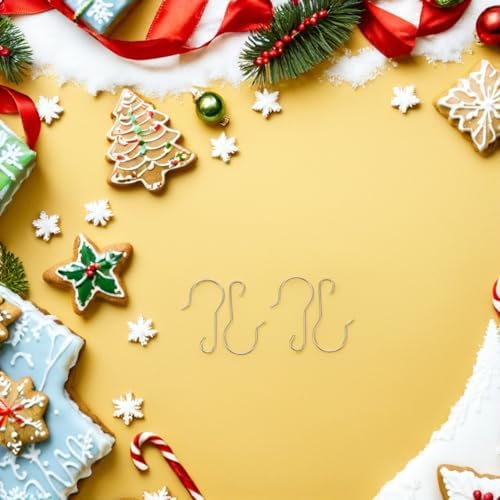 200pcs Golden Metal Ornament Hooks for Christmas Tree Decorations - Image 5