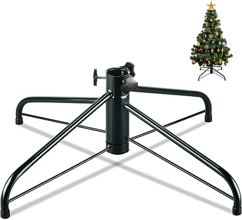 Yunsailing 19.7" Christmas Tree Stand for 4 ft to 7 ft Artificial Trees - Folding Base Fits Poles up to 1.25" by Yunsailing