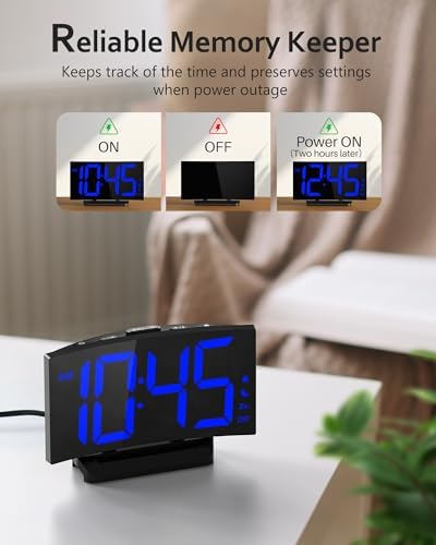 GOLOZA Digital Alarm Clock for Bedrooms, Digital Clock for Kids - Image 6
