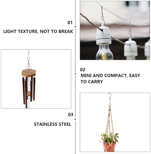10 Pcs Stainless Steel Swivel Hook Clips for Wind Chimes - Image 6