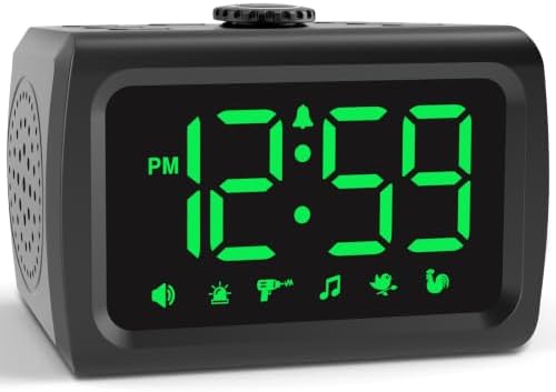 Peakeep 115dB Super Loud Alarm Clock for Heavy Sleepers Adults Teens by PEAKEEP