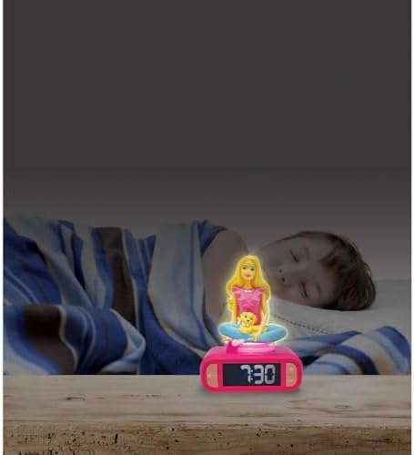 LEXiBOOK, Barbie Nightlight Alarm Clock, RL800BB - Image 5