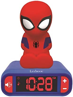 LEXiBOOK, Spider-Man Nightlight Alarm Clock, RL800SP by Lexibook