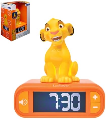 LEXiBOOK, Simba Nightlight Alarm Clock, RL800AN by Lexibook